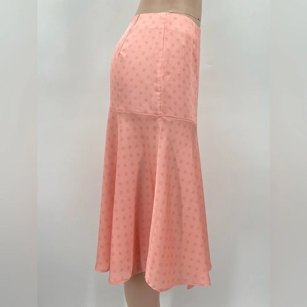 Keepsake The Label Pink Polka Dot Midi Skirt Size Medium